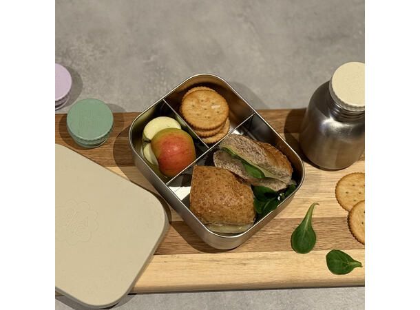 Blafe Stål Madkasse - Beige - Billede 4